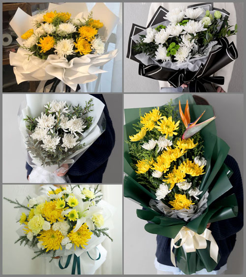 辽宁大连庄河市桂云花满族乡白事花束代送